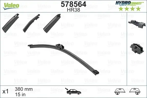 VALEO 578564 Arka Silecek Süpürgesi