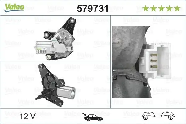 VALEO 579731 Silecek Motoru (Arka)