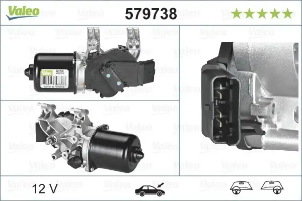 VALEO 579738 Silecek Motoru (Ön) 7701061590