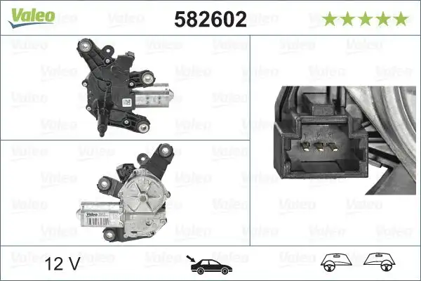 VALEO 582602 Silecek Motoru (Arka) 287105483R