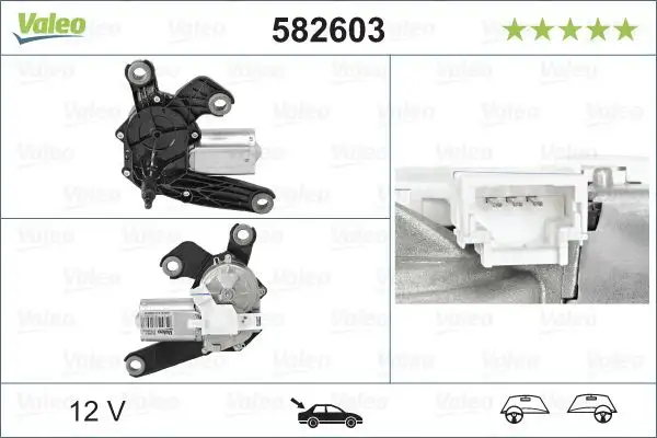 VALEO 582603 Silecek Motoru (Arka) 6405J9