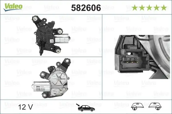 VALEO 582606 Silecek Motoru (Arka) 287102467R