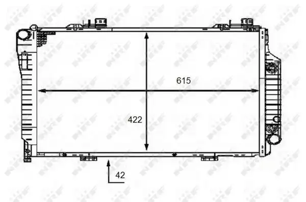 NRF 58483 Radyatör A2025006403