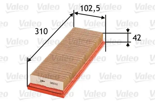 VALEO 585002 Hava Filtresi
