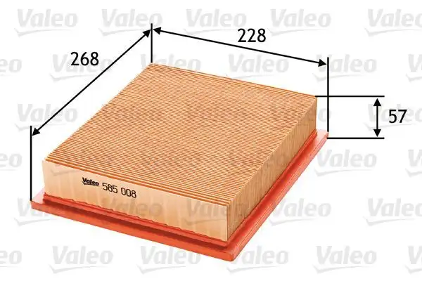 VALEO 585008 Hava Filtresi