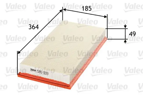 VALEO 585009 Hava Filtresi 1J0129620A