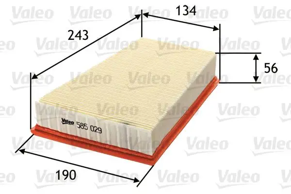 VALEO 585029 Hava Filtresi 8200371661