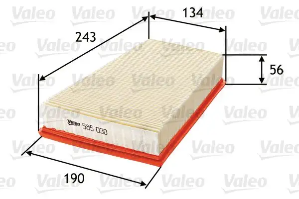 VALEO 585030 Hava Filtresi