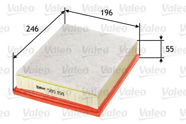 VALEO 585158 Hava Filtresi 8200602361