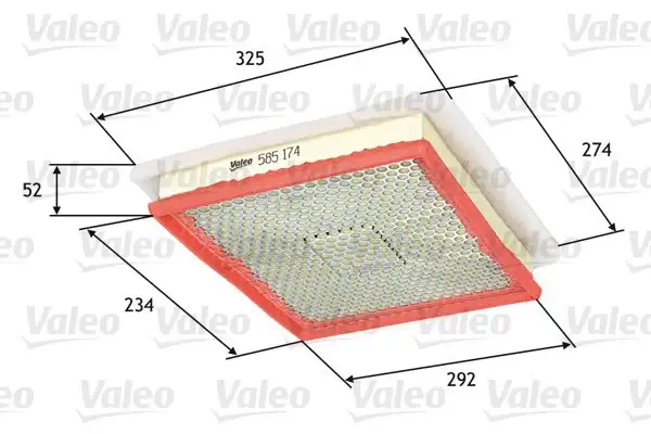 VALEO 585174 Hava Filtresi
