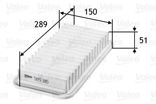 VALEO 585185 Hava Filtresi