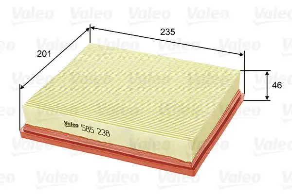 VALEO 585238 Hava Filtresi