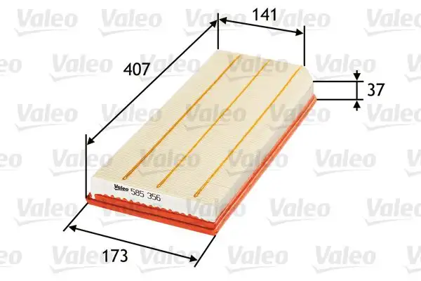 VALEO 585356 Hava Filtresi 6F133843A
