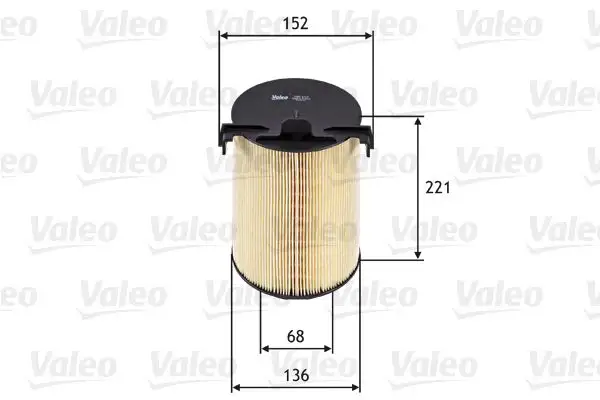 VALEO 585652 Hava Filtresi