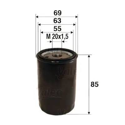 VALEO 586013 Yağ Filtresi