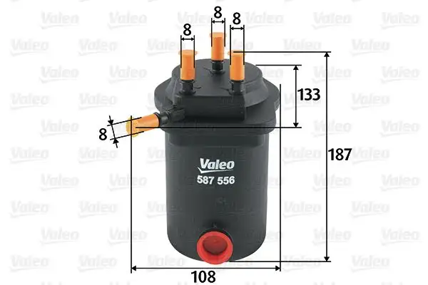 VALEO 587556 Yakıt Filtresi 8200400418