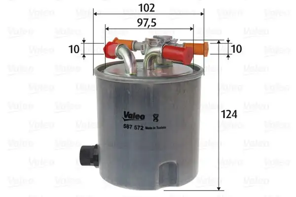 VALEO 587572 Yakıt Filtresi