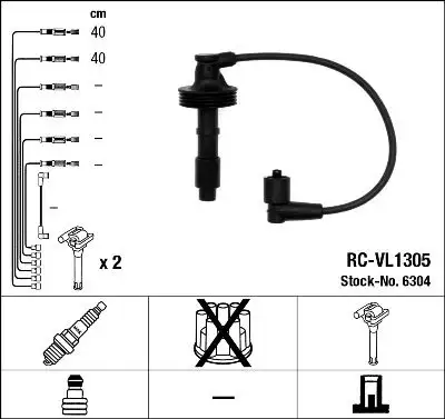 NGK 6304 (RCVL1305) Buji Kablosu 1275603
