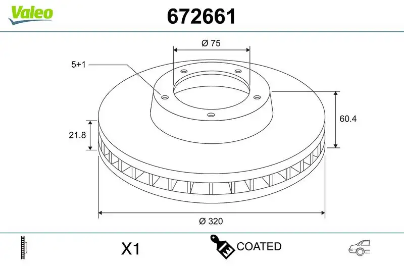 VALEO 672661 Arka Fren Diski 34216855157