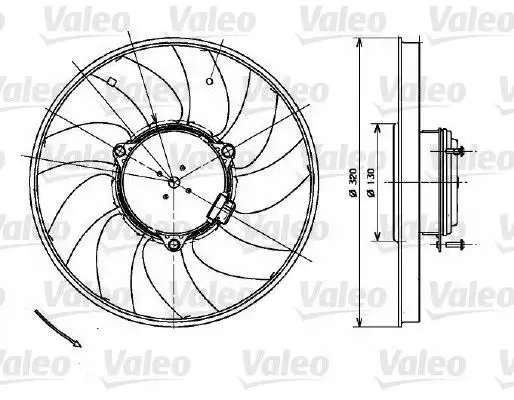 VALEO 696083 Fan Motoru