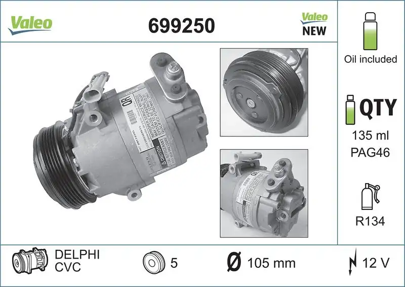 VALEO 699250 Klima Kompresörü