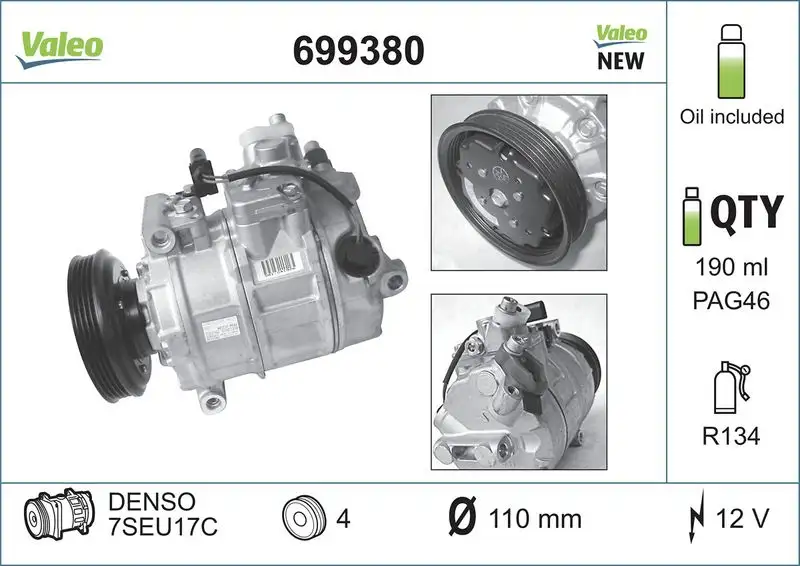 VALEO 699380 Klima Kompresörü