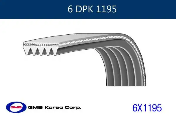 GMB 6DPK1195 (6PK1195) Kayış