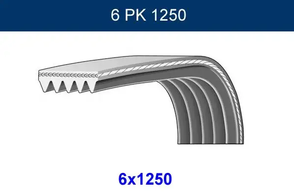 GMB 6PK1250 Kayış