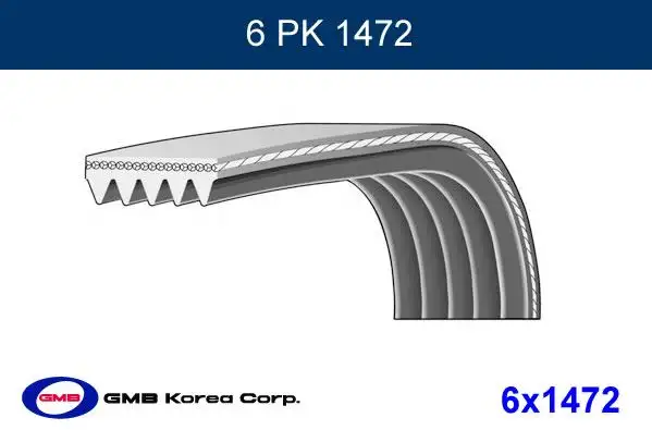 GMB 6PK1472 Kayış