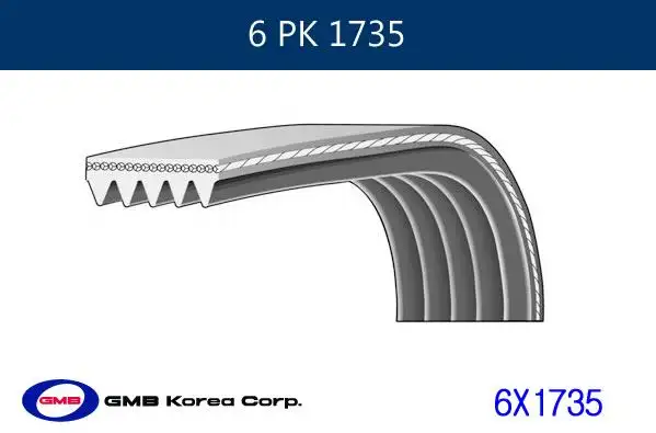 GMB 6PK1735 Kayış