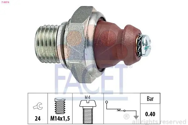FACET 7.0074 Yağ Müşiri A0045425917