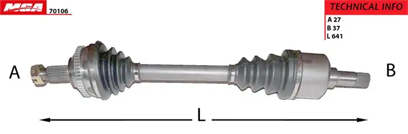 MGA 70106 Ön Aks (Sol) 9626083988