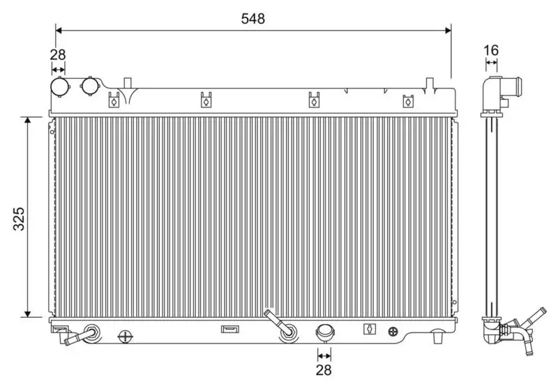 VALEO 701210 Radyatör 19010PWAJ51