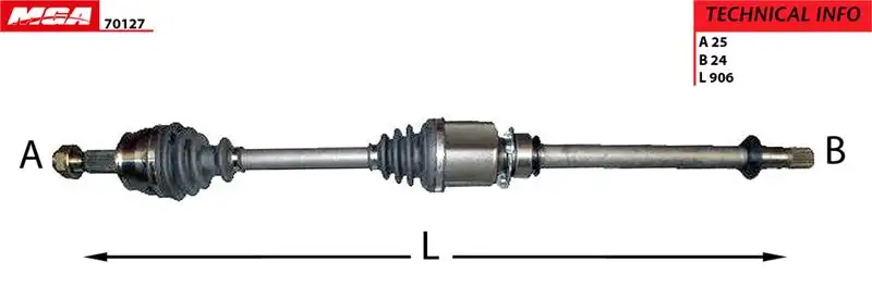 MGA 70127 Ön Aks (Sağ) 46308522