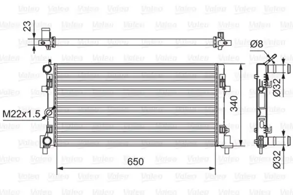 VALEO 701522 Radyatör