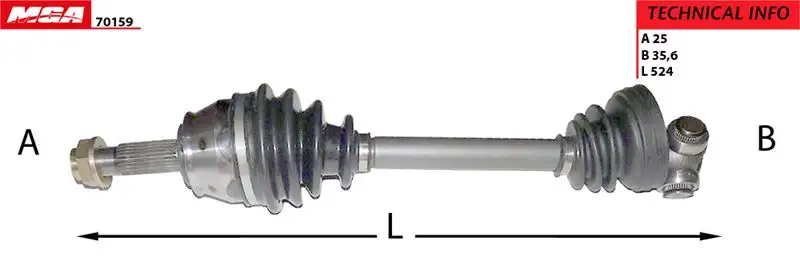 MGA 70159 Ön Aks (Sağ) 51832278