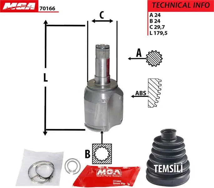 MGA 70166 Aks Kafası (Sol İç) 46307542