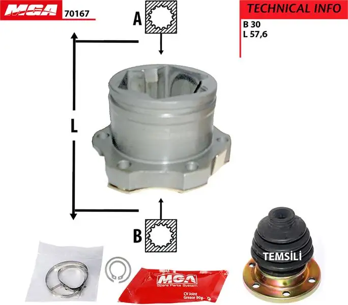 MGA 70167 Aks Kafası (Sol İç) 46307542
