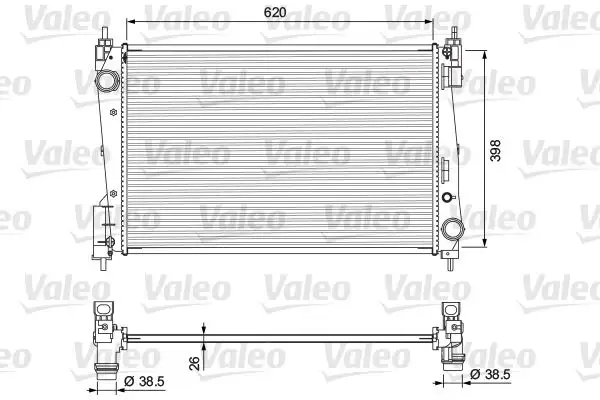 VALEO 701717 Radyatör 51936040