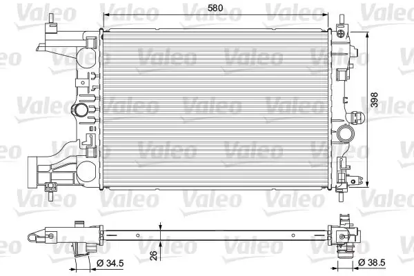 VALEO 701723 Radyatör 13267656