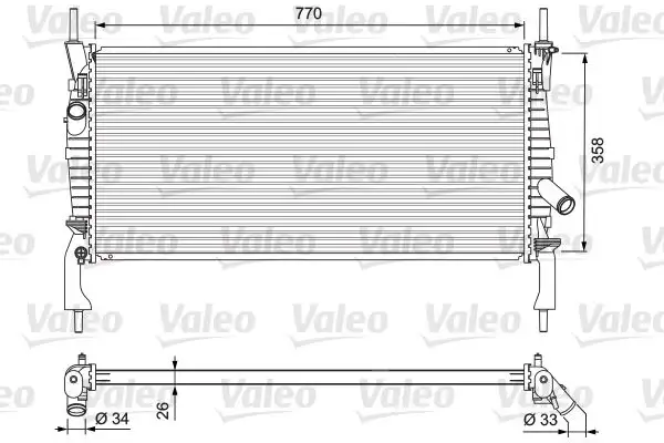 VALEO 701731 Radyatör 1383317