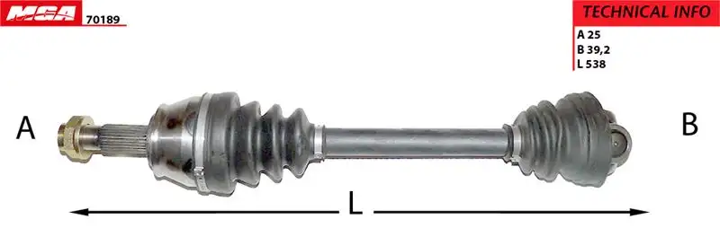 MGA 70189 Ön Aks (Sağ) 51816764