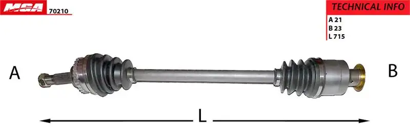 MGA 70210 Ön Aks (Sağ) 7701352774