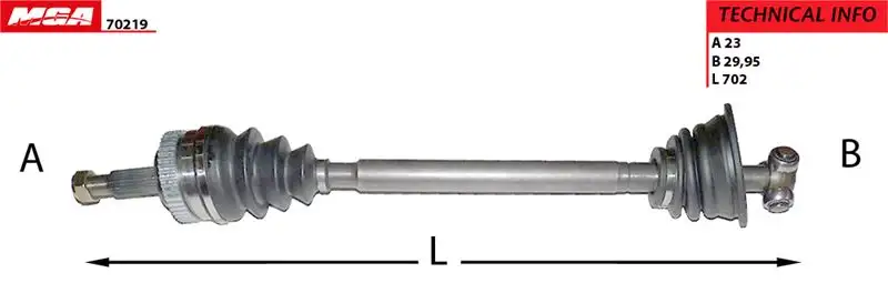 MGA 70219 Ön Aks (Sol) 7701349994