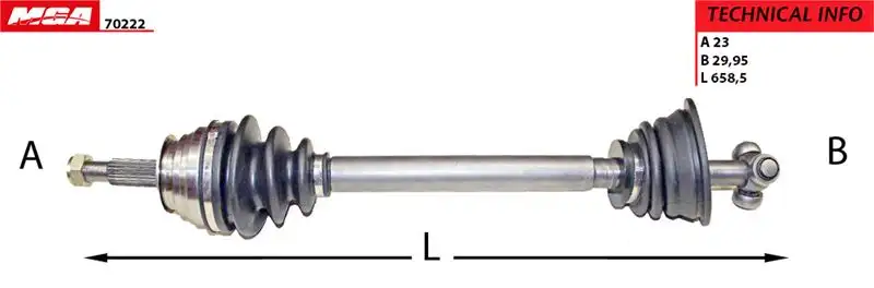 MGA 70222 Ön Aks (Sol) 7701470699
