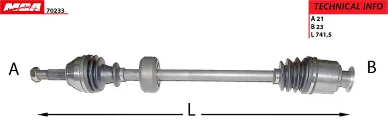 MGA 70233 Ön Aks (Sağ) 7701469375