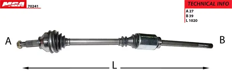 MGA 70241 Ön Aks (Sağ) 8200169291