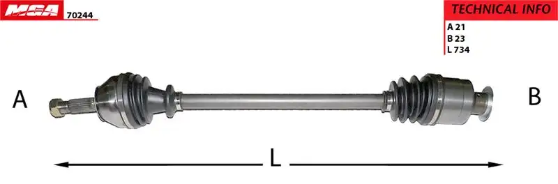 MGA 70244 Ön Aks (Sağ) 7701351989