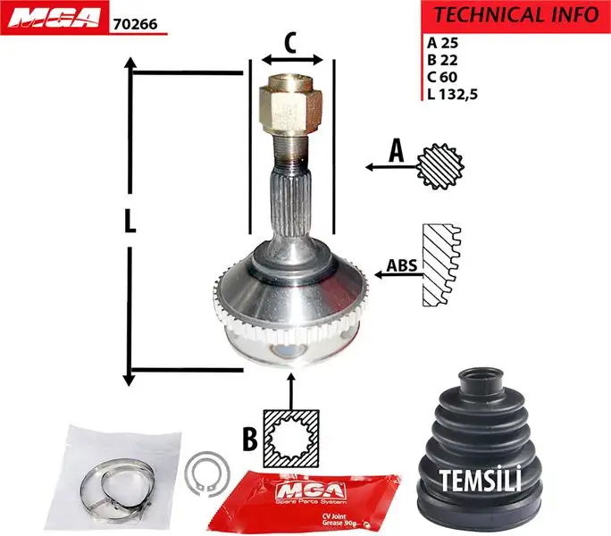 MGA 70266 Aks Kafası 3272AE