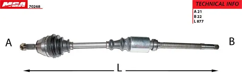 MGA 70268 Ön Aks (Sağ) 3273Z4